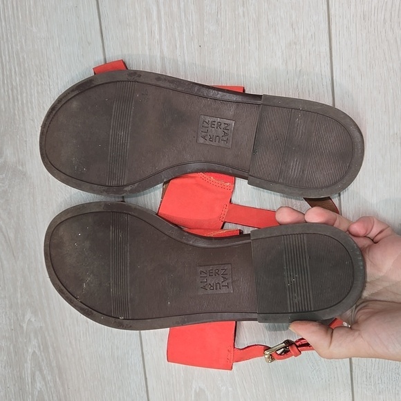 Naturalizer Women Fairfax Leather Ankle Strap Sandals Slide Flats shoes sz 9.5M - Picture 8 of 9